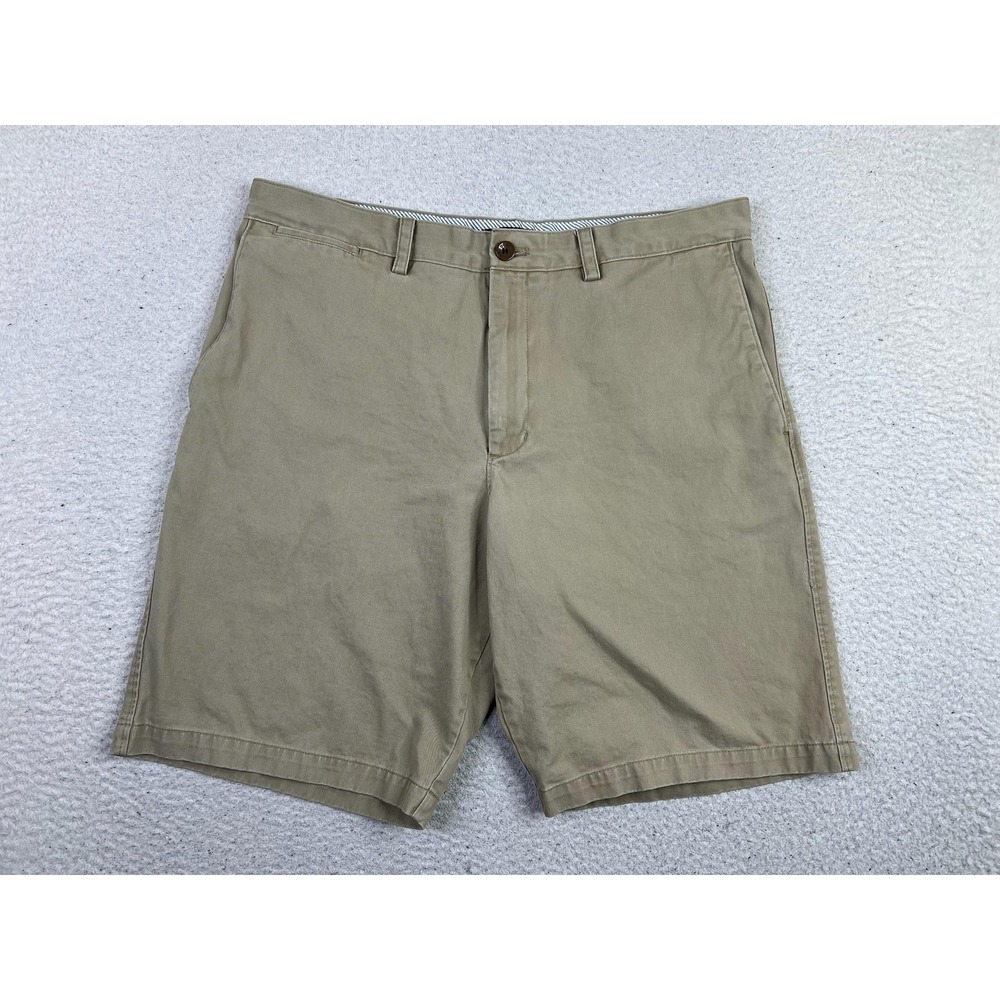Banana Republic Mens 36 Beige Chino Shorts Cotton Flat Front Basic 456179-19